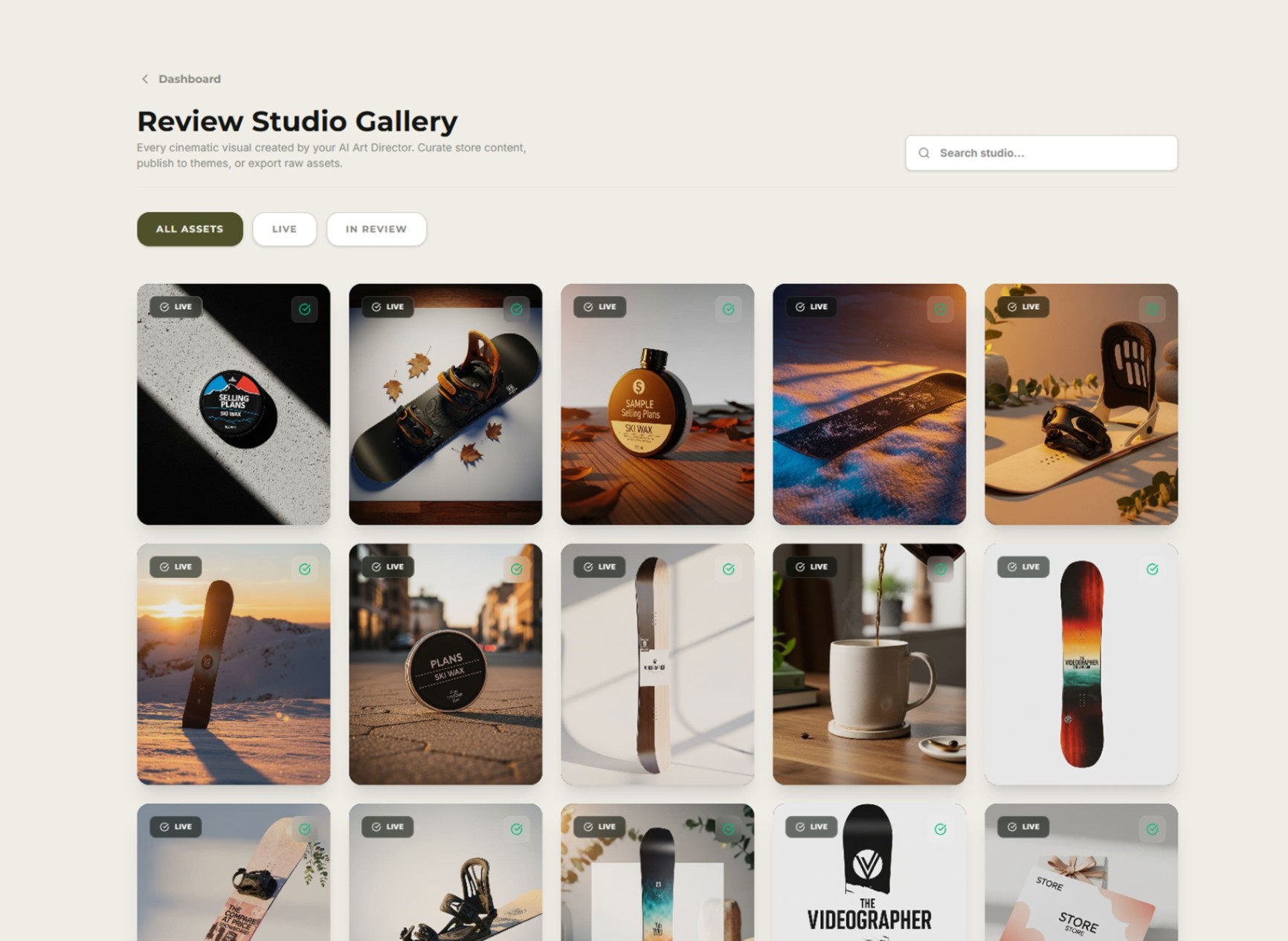 Review Studio Gallery